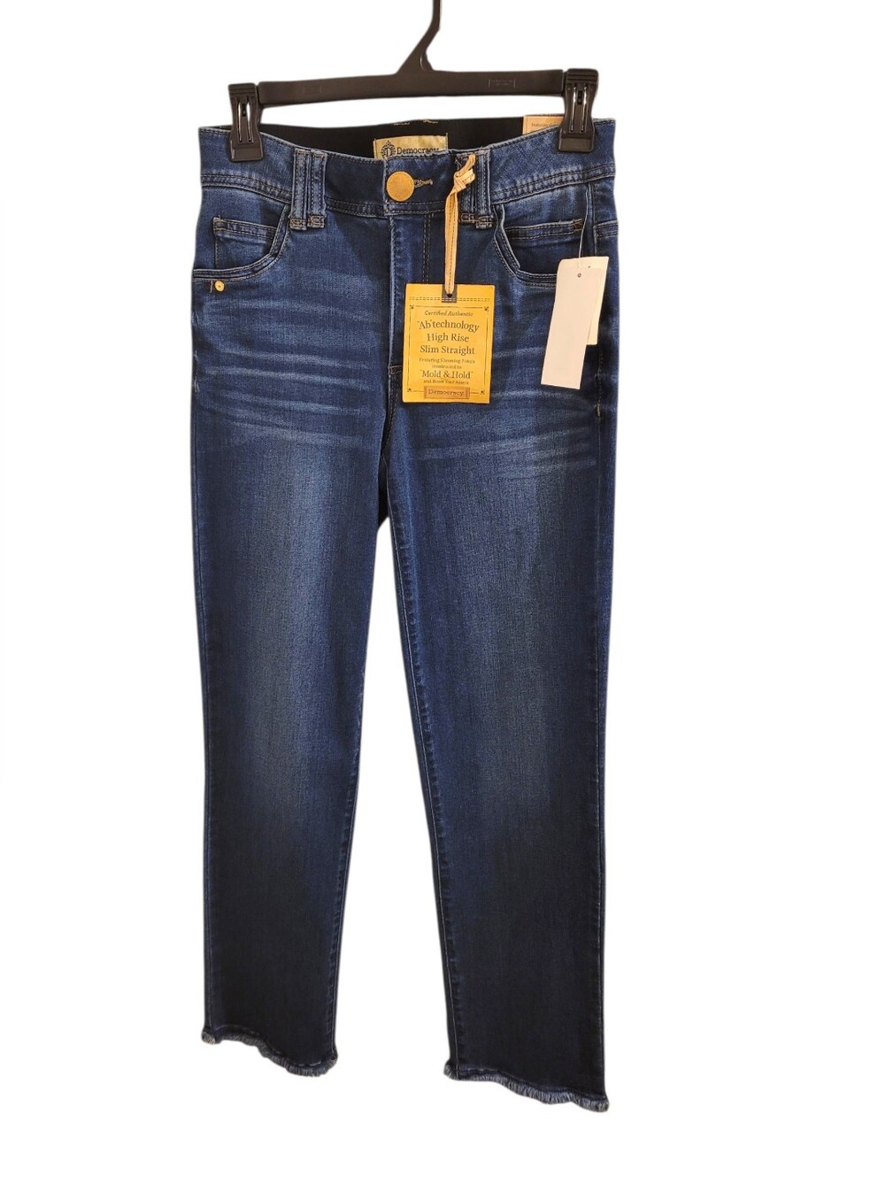 ​NWT Democracy Women's Ab Technology High Rise Slim Straight Jeans Sz 2 - Picture 2 of 8